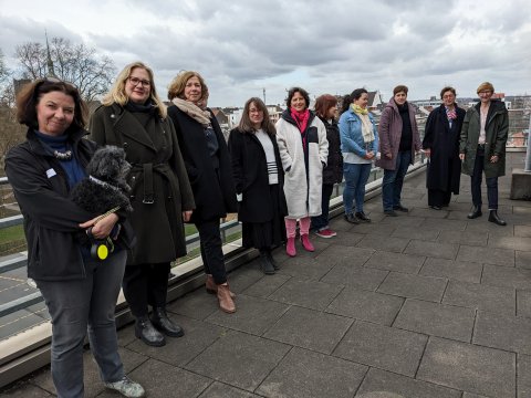 Vorstellungsrunde auf der Dachterrasse des Hotel NeuHaus