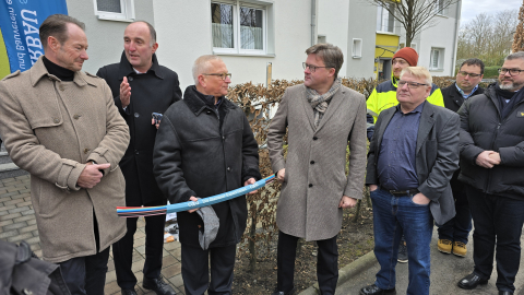 Vertreter Spar- und Bauverein eG Dortmund, vodafone, OXG, Stadt Dortmund und Wirtschaftsförderung