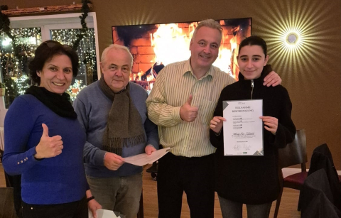 Aushändigung der Teilnahmebescheinigung